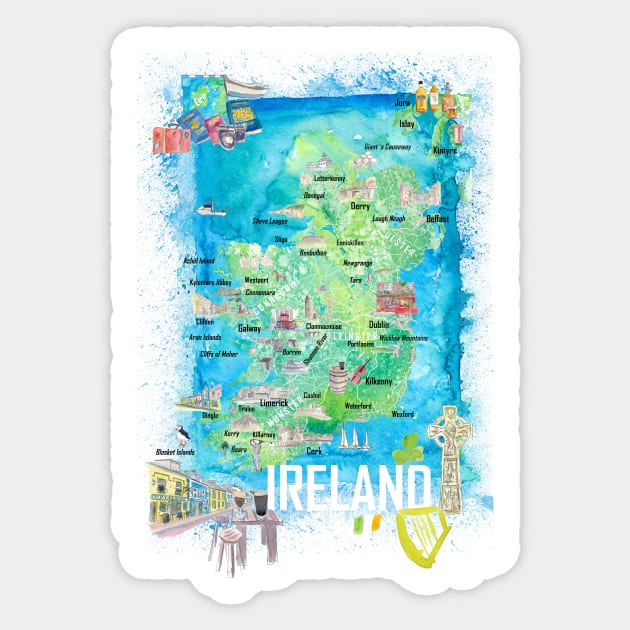 Ireland Sticker by artshop77